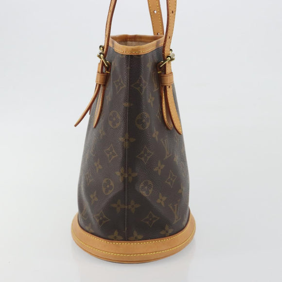LOUIS VUITTON Monogram Bucket PM Shoulder Bag M42238 LV Auth ka5467