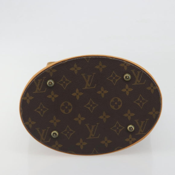 LOUIS VUITTON Monogram Bucket PM Shoulder Bag M42238 LV Auth ka5467