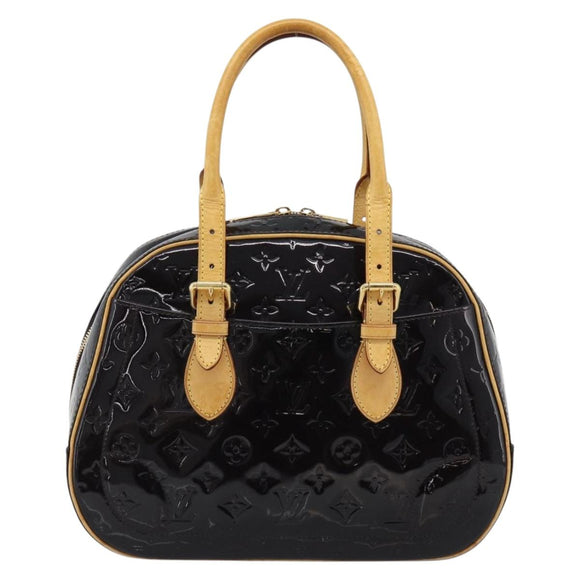 LOUIS VUITTON Monogram Vernis Summit Drive Hand Bag Amarante M93516 Auth ka5469
