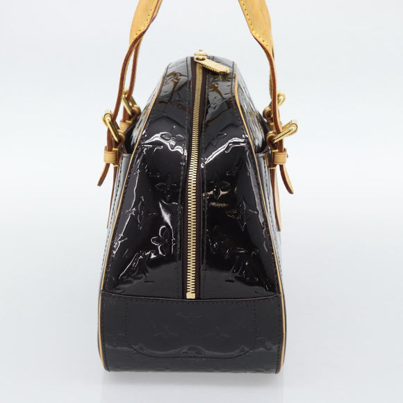 LOUIS VUITTON Monogram Vernis Summit Drive Hand Bag Amarante M93516 Auth ka5469