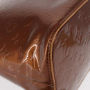 LOUIS VUITTON Monogram Vernis Houston Hand Bag Bronze M91122 LV Auth ka547-10