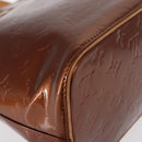 LOUIS VUITTON Monogram Vernis Houston Hand Bag Bronze M91122 LV Auth ka547-12