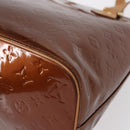 LOUIS VUITTON Monogram Vernis Houston Hand Bag Bronze M91122 LV Auth ka547-13