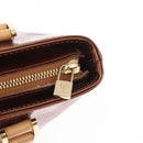 LOUIS VUITTON Monogram Vernis Houston Hand Bag Bronze M91122 LV Auth ka547-14