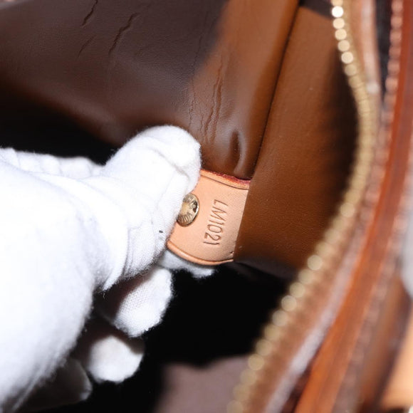 LOUIS VUITTON Monogram Vernis Houston Hand Bag Bronze M91122 LV Auth ka547
