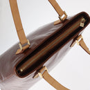 LOUIS VUITTON Monogram Vernis Houston Hand Bag Bronze M91122 LV Auth ka547-6