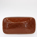 LOUIS VUITTON Monogram Vernis Houston Hand Bag Bronze M91122 LV Auth ka547-9