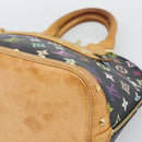 LOUIS VUITTON Monogram Multicolor Alma Hand Bag Black M92646 LV Auth ka5470A-9