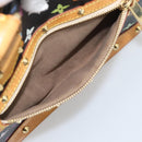 LOUIS VUITTON Monogram Multicolor Alma Hand Bag Black M92646 LV Auth ka5470A-20