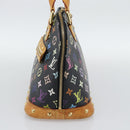 LOUIS VUITTON Monogram Multicolor Alma Hand Bag Black M92646 LV Auth ka5470A-4