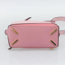 LOEWE Puzzle Small Hand Bag Leather 2way Pink Gold Tone Auth ka5476V-5