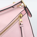 LOEWE Puzzle Small Hand Bag Leather 2way Pink Gold Tone Auth ka5476V-20