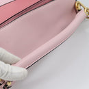 LOEWE Puzzle Small Hand Bag Leather 2way Pink Gold Tone Auth ka5476V-8
