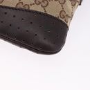 GUCCI GG Canvas Shoulder Bag Beige Silver 147671 Auth ka5478-11