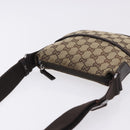 GUCCI GG Canvas Shoulder Bag Beige Silver 147671 Auth ka5478-6
