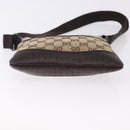GUCCI GG Canvas Shoulder Bag Beige Silver 147671 Auth ka5478-9