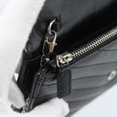 SAINT LAURENT Chain Shoulder Bag Leather Black Silver 742920 Auth ka5481V-20