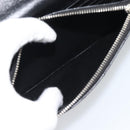 SAINT LAURENT Chain Shoulder Bag Leather Black Silver 742920 Auth ka5481V-21