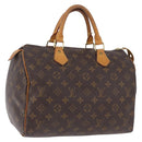 LOUIS VUITTON Monogram Speedy 30 Hand Bag M41526 LV Auth ka5482A-1