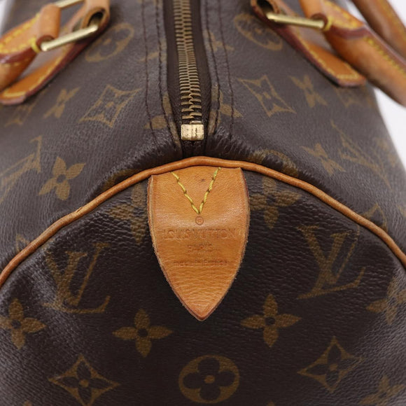 LOUIS VUITTON Monogram Speedy 30 Hand Bag M41526 LV Auth ka5482A