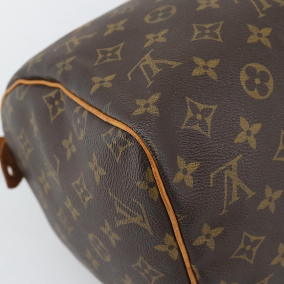 LOUIS VUITTON Monogram Speedy 30 Hand Bag M41526 LV Auth ka5483