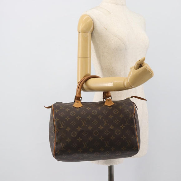 LOUIS VUITTON Monogram Speedy 30 Hand Bag M41526 LV Auth ka5483