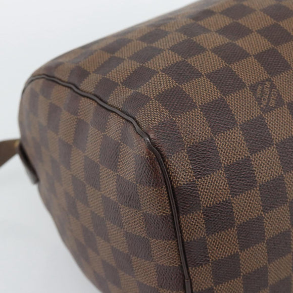 LOUIS VUITTON Damier Ebene Speedy 30 Hand Bag N41364 LV Auth ka5484