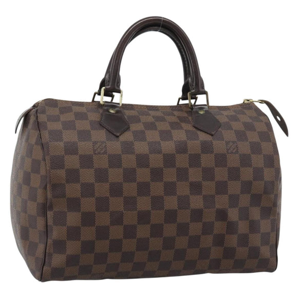 LOUIS VUITTON Damier Ebene Speedy 30 Hand Bag N41364 LV Auth ka5484