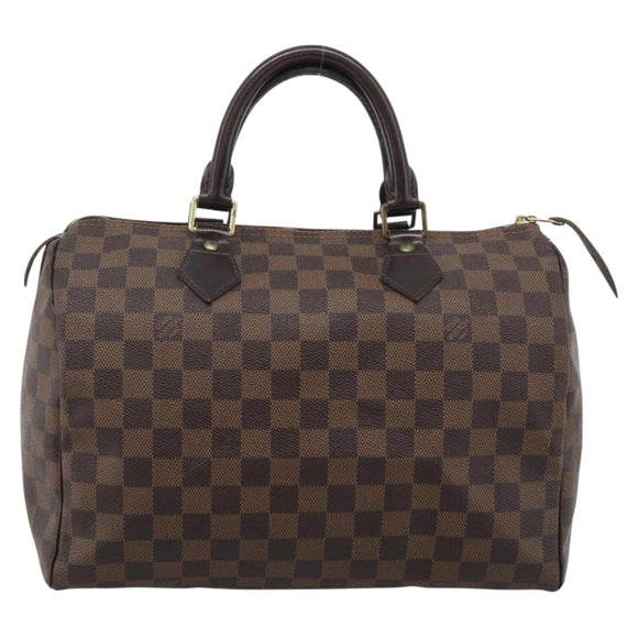 LOUIS VUITTON Damier Ebene Speedy 30 Hand Bag N41364 LV Auth ka5484