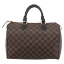 LOUIS VUITTON Damier Ebene Speedy 30 Hand Bag N41364 LV Auth ka5484-2