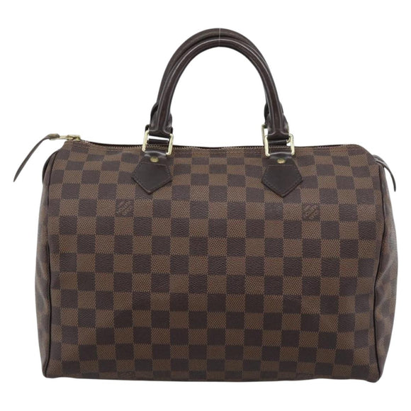 LOUIS VUITTON Damier Ebene Speedy 30 Hand Bag N41364 LV Auth ka5484