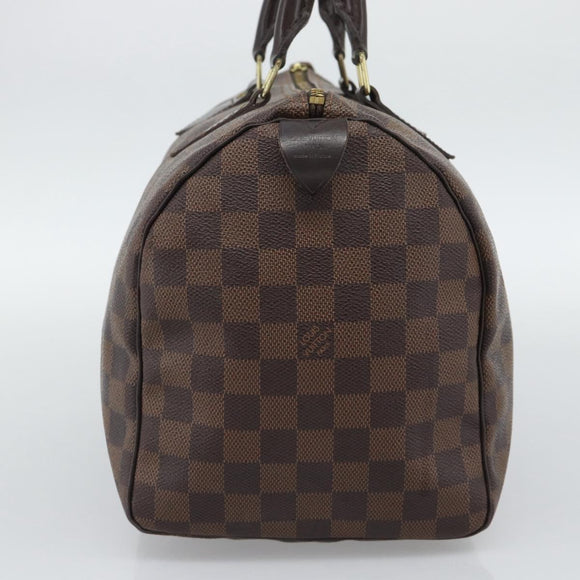 LOUIS VUITTON Damier Ebene Speedy 30 Hand Bag N41364 LV Auth ka5484
