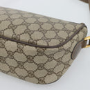 GUCCI GG Supreme Web Sherry Line Shoulder Bag PVC Beige 89 02 054 Auth ka5486-12
