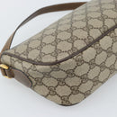 GUCCI GG Supreme Web Sherry Line Shoulder Bag PVC Beige 89 02 054 Auth ka5486-13