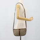 GUCCI GG Supreme Web Sherry Line Shoulder Bag PVC Beige 89 02 054 Auth ka5486-22