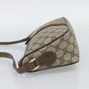 GUCCI GG Supreme Web Sherry Line Shoulder Bag PVC Beige 89 02 054 Auth ka5486-4