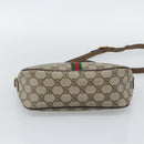 GUCCI GG Supreme Web Sherry Line Shoulder Bag PVC Beige 89 02 054 Auth ka5486-9