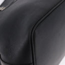Salvatore Ferragamo Hand Bag Leather Black Silver Auth ka5488-14