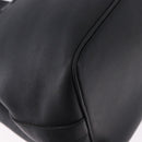 Salvatore Ferragamo Hand Bag Leather Black Silver Auth ka5488-16