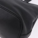 Salvatore Ferragamo Hand Bag Leather Black Silver Auth ka5488-9