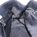 Salvatore Ferragamo Hand Bag Leather Black Silver Auth ka5488-18