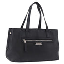 Salvatore Ferragamo Hand Bag Leather Black Silver Auth ka5488-1
