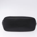 Salvatore Ferragamo Hand Bag Leather Black Silver Auth ka5488-5
