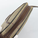 Burberrys Nova Check Shoulder Bag Canvas Beige Gold Tone Auth ka5489-6