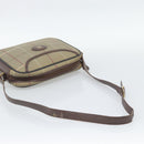 Burberrys Nova Check Shoulder Bag Canvas Beige Gold Tone Auth ka5489-7