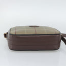 Burberrys Nova Check Shoulder Bag Canvas Beige Gold Tone Auth ka5489-5