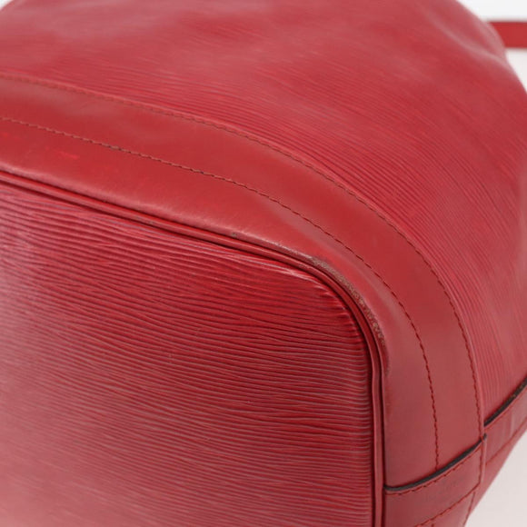 LOUIS VUITTON Epi Noe Shoulder Bag Red M44007 LV Auth ka549