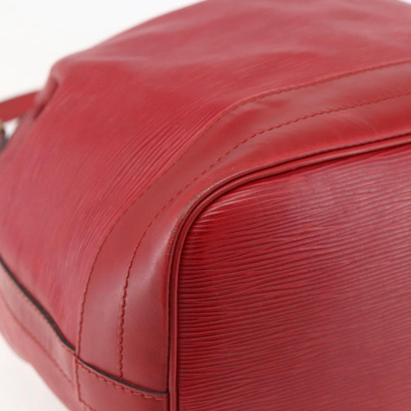 LOUIS VUITTON Epi Noe Shoulder Bag Red M44007 LV Auth ka549