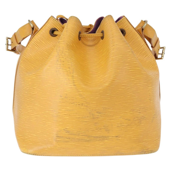 LOUIS VUITTON Epi Petit Noe Shoulder Bag Tassili Yellow M44109 LV Auth ka5491
