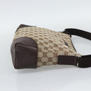 GUCCI GG Canvas Shoulder Bag Beige Silver 11427 Auth ka5492-5